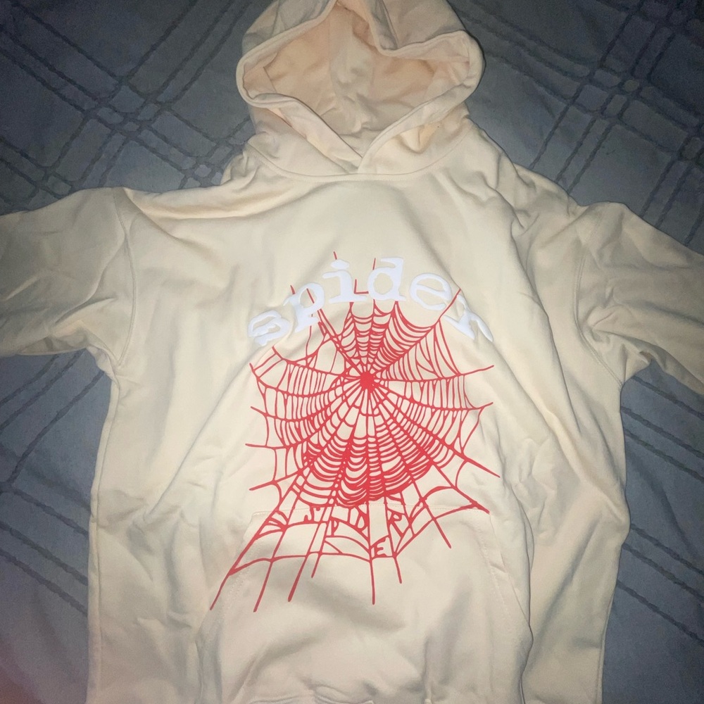 Spyder Cream and Red Hooded Cardigan